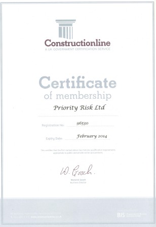 Constructionline Certificate